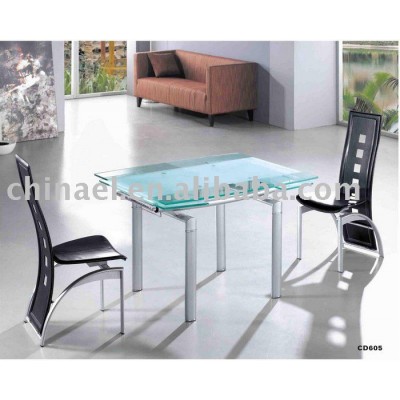 Extendable Glass Dining Table CD605